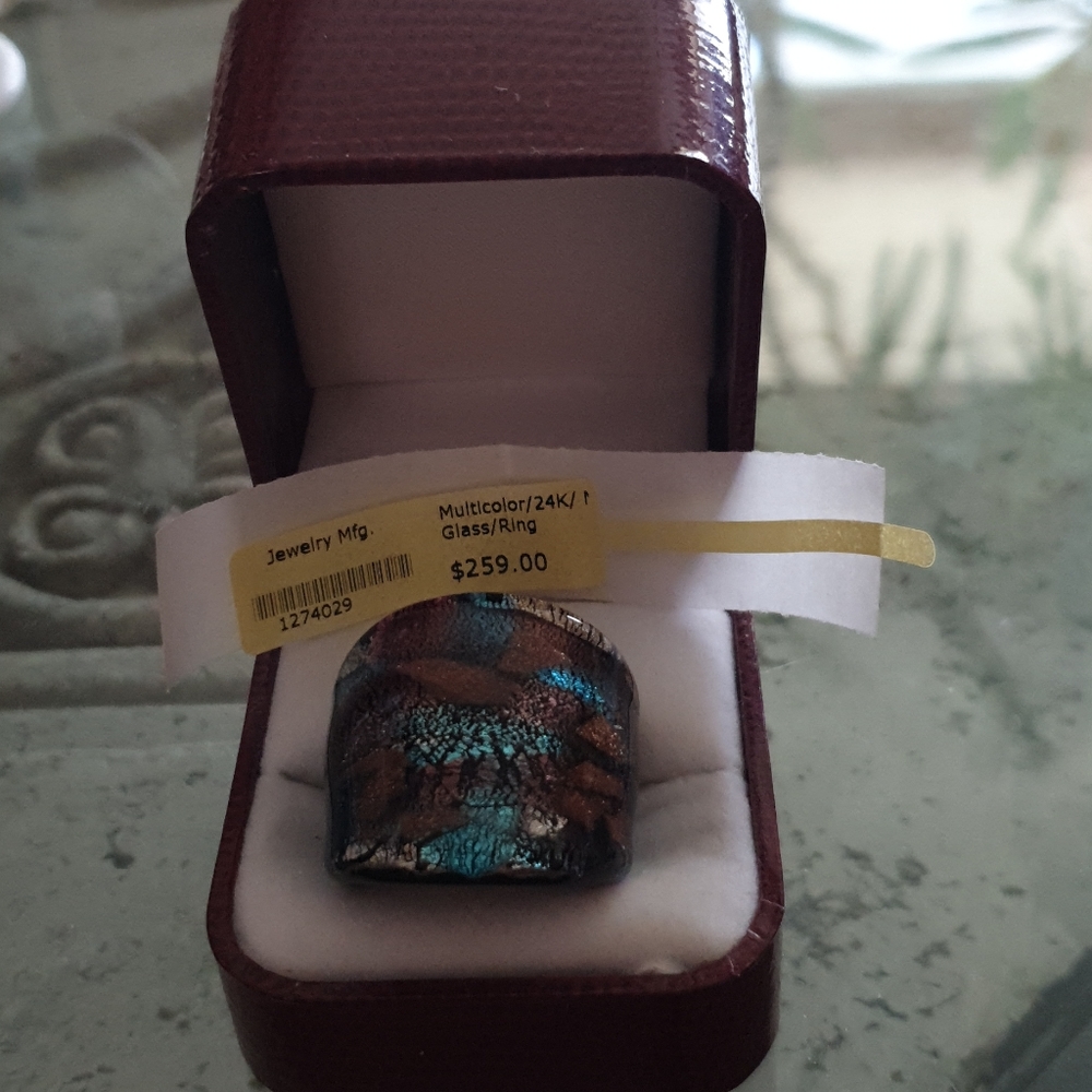 Murano glass ring